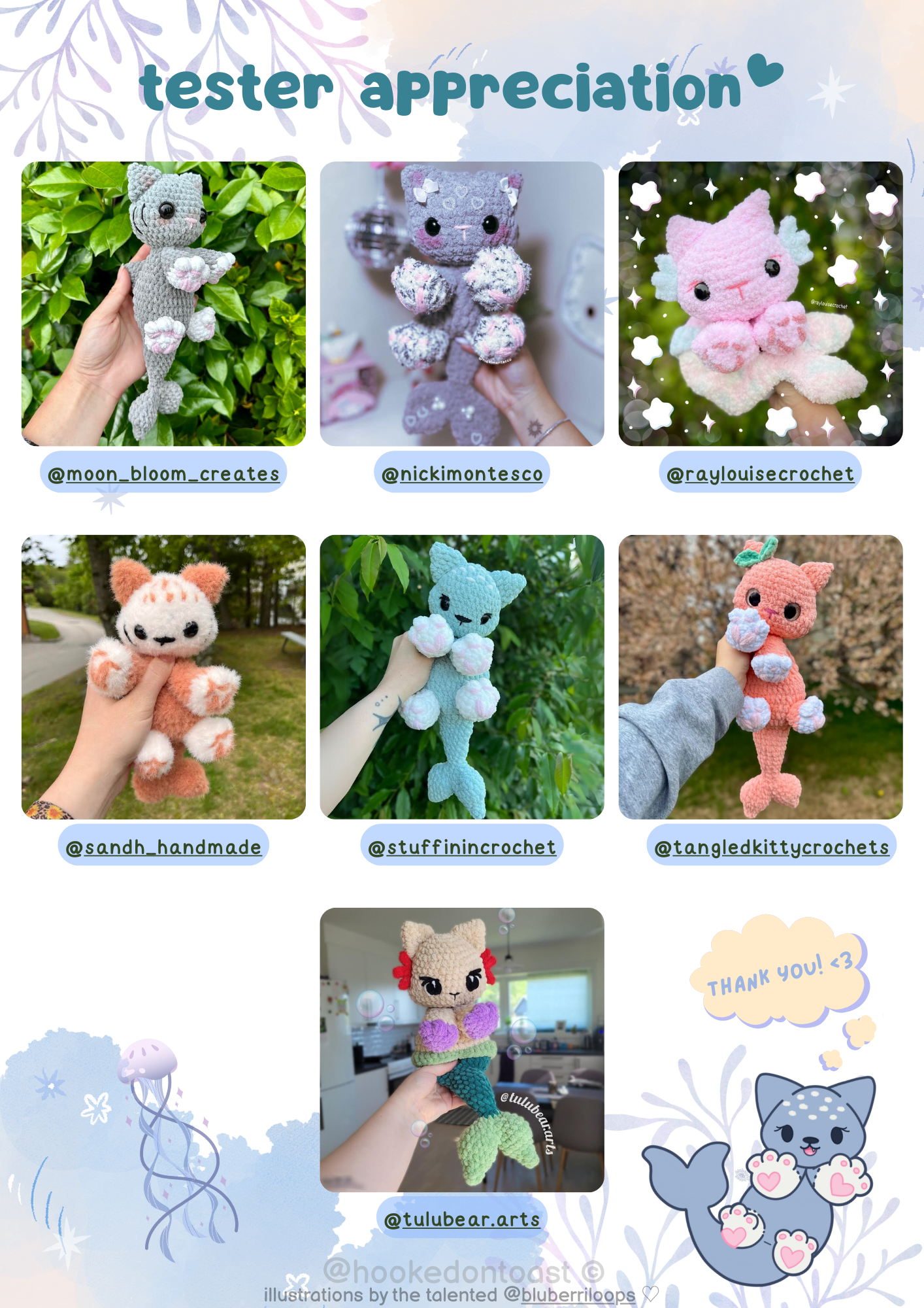 Jellybean the Shark Kitty PDF Pattern