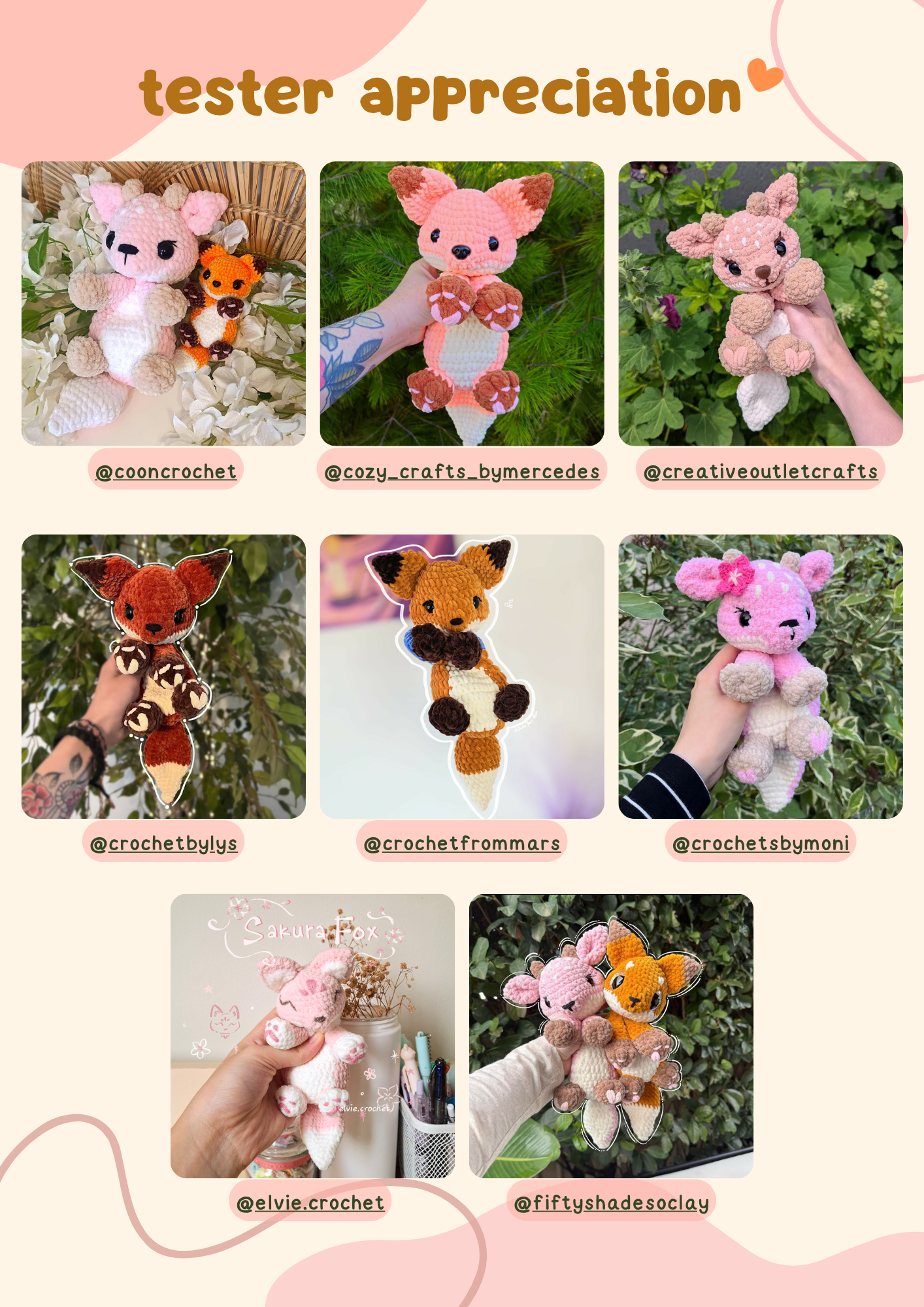 Maple Pecan the Deer & Fox PDF Pattern