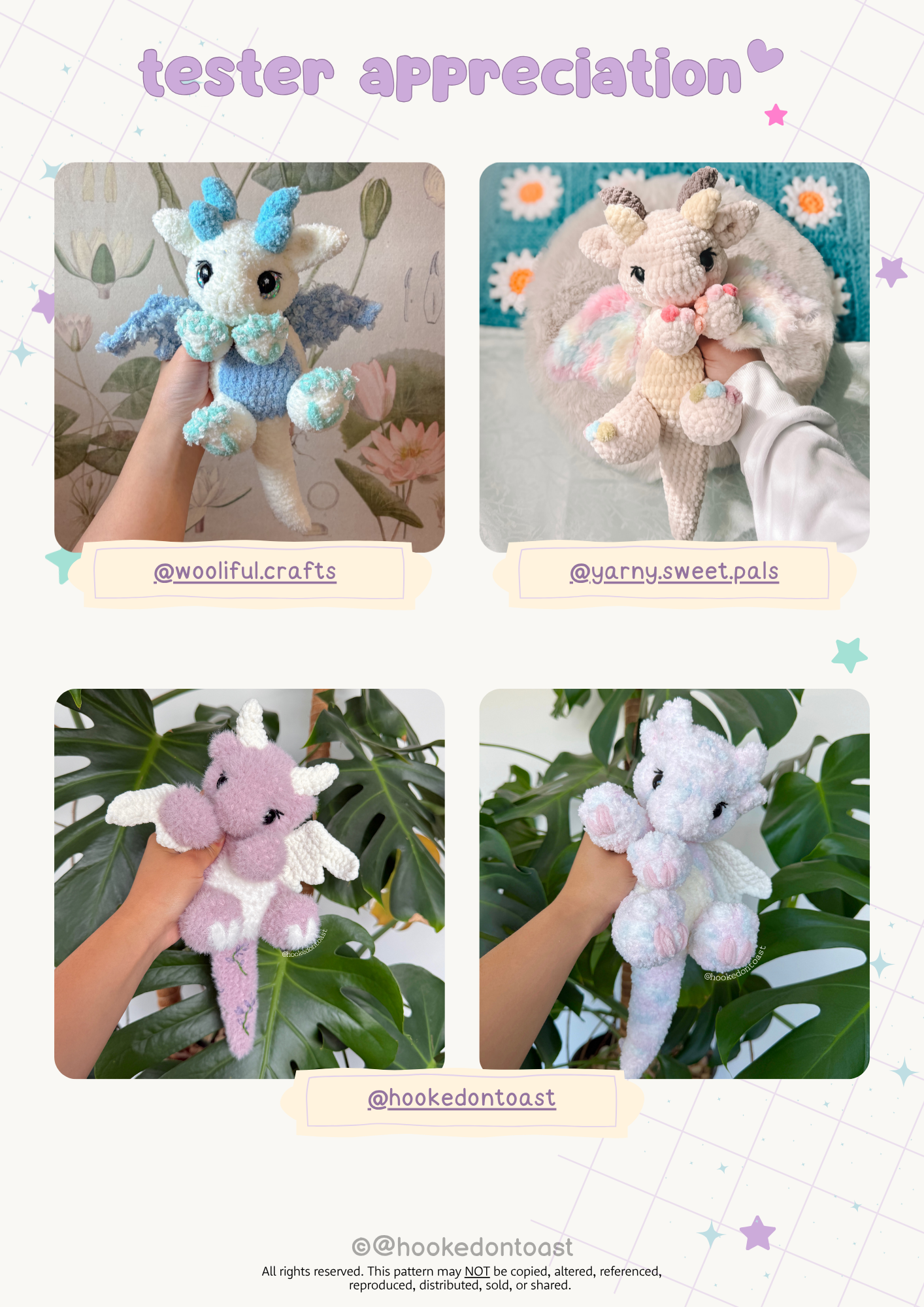 Lychee the Dragon PDF Pattern