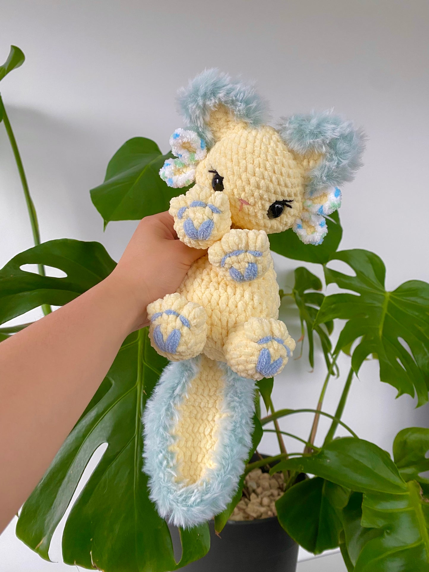 Mochi the Axolotl Kitty PDF Pattern