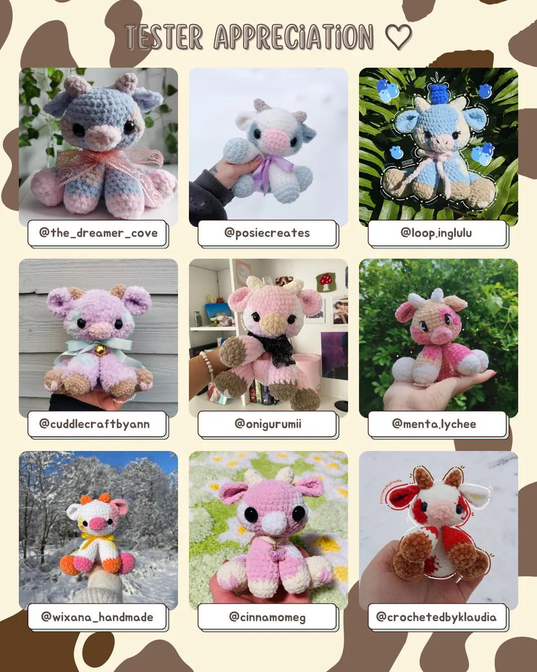 Mooberry the Baby Cow PDF Pattern