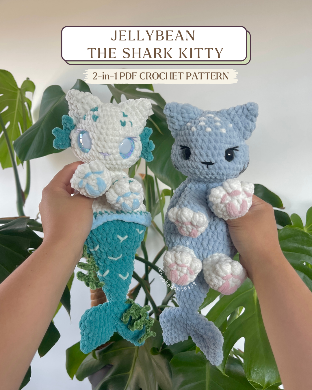 Jellybean the Shark Kitty PDF Pattern
