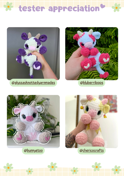 Kiwi the Baby Cow PDF Pattern