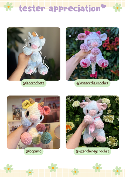 Kiwi the Baby Cow PDF Pattern