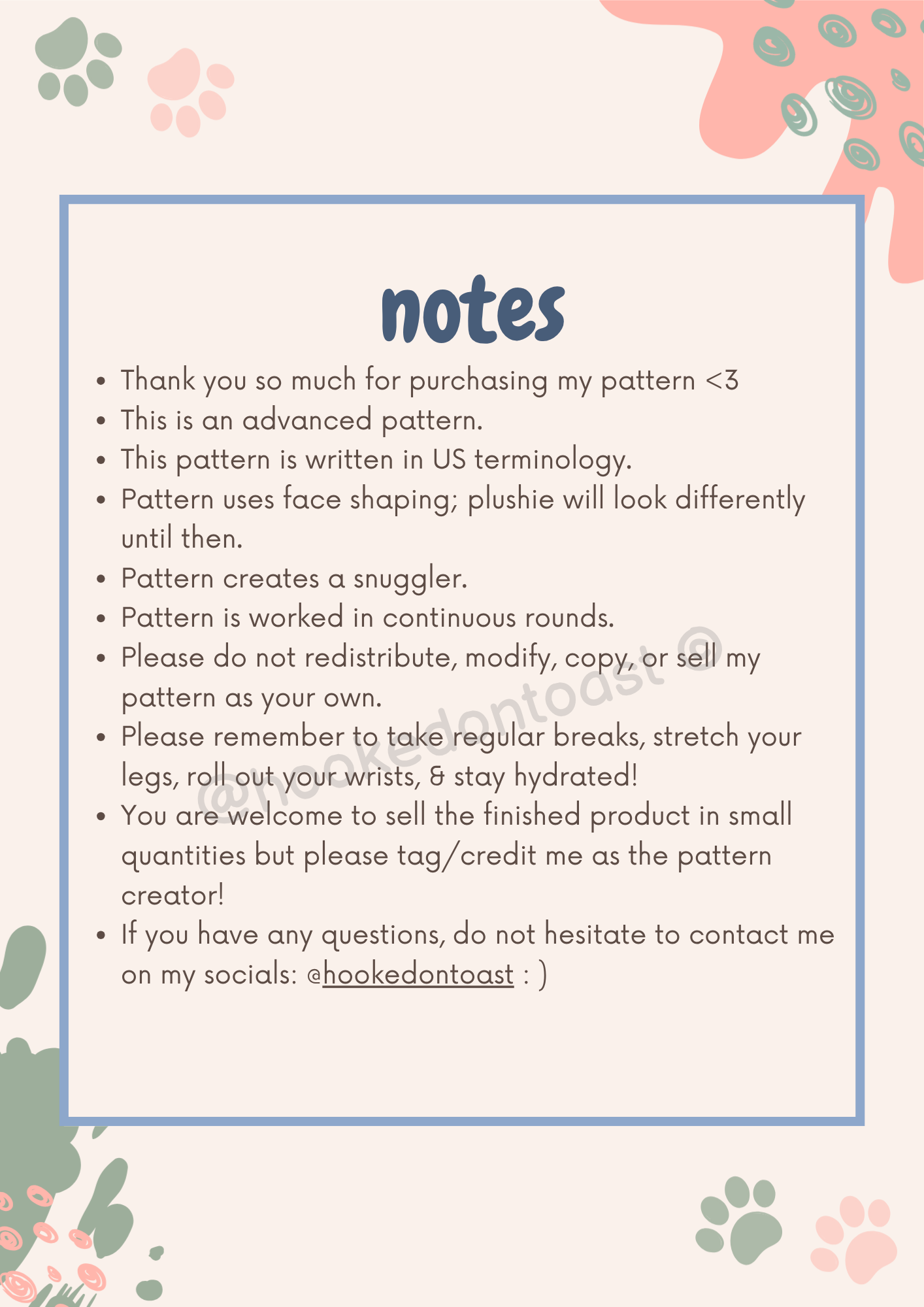 Mochi the Axolotl Kitty PDF Pattern