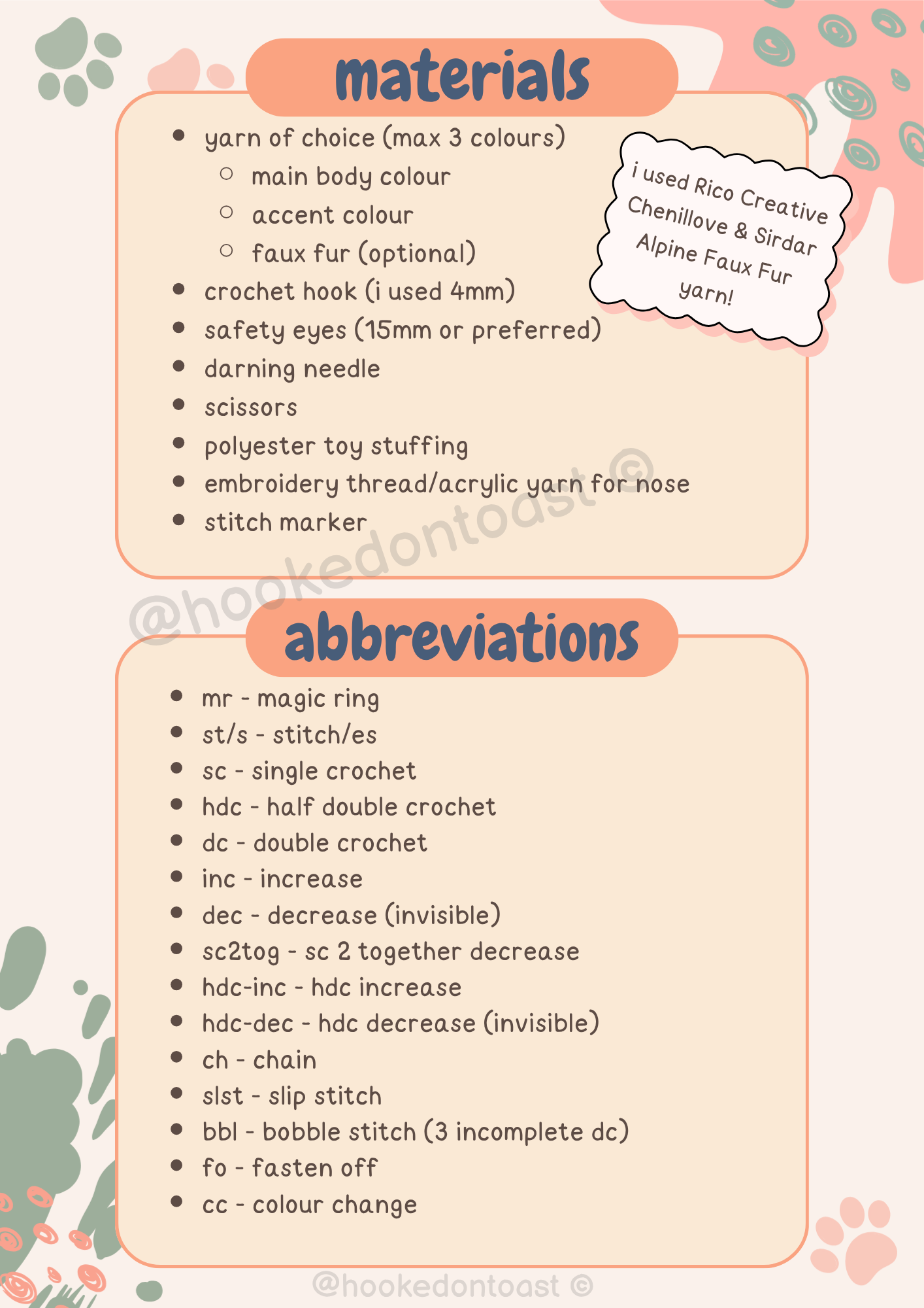 Mochi the Axolotl Kitty PDF Pattern