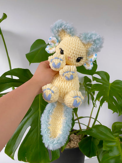 Mochi the Axolotl Kitty PDF Pattern