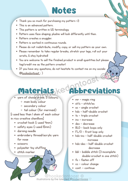 Jellybean the Shark Kitty PDF Pattern